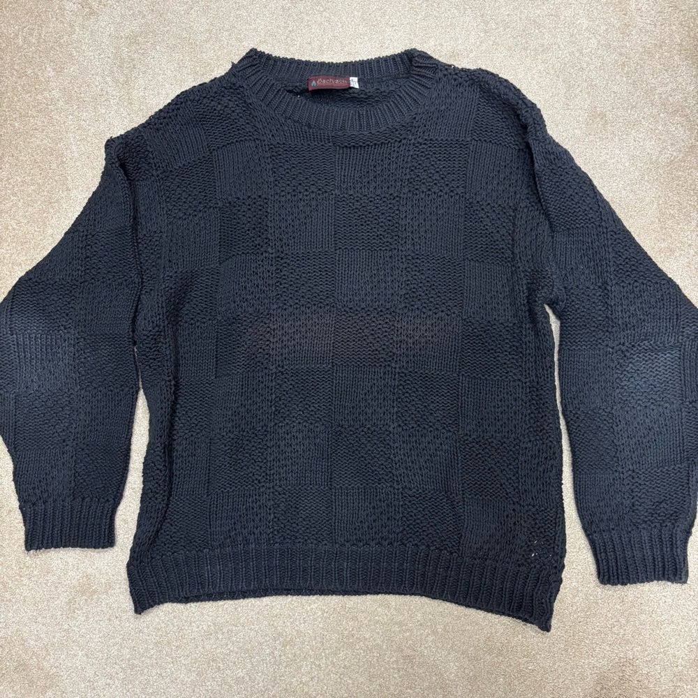 Vintage Bacharach  Black Sweater size L - Picture 4 of 4